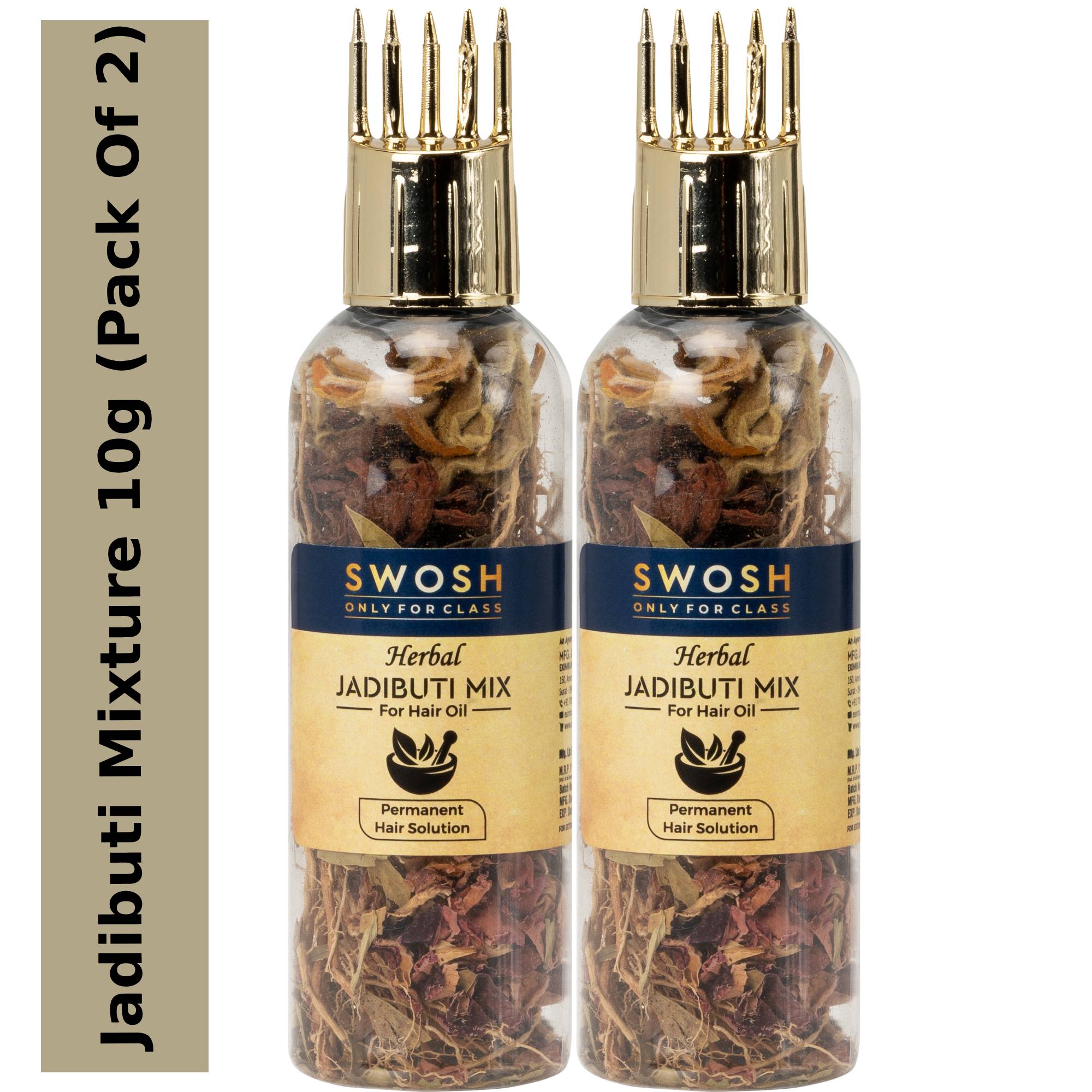 SWOSH Ayurvedic Herbal Hair Oil Mix 2 Combo Bottle(10g Each)
